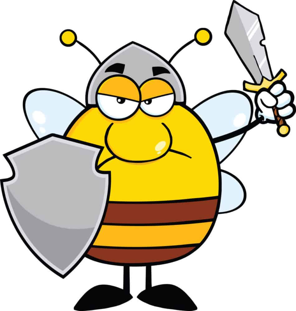 angry-bee-with-shield-sword-illustration